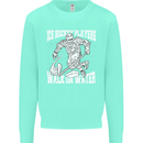 Ice Hockey Players Walk On Water Kids Sweatshirt Jumper Peppermint