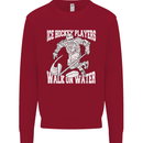 Ice Hockey Players Walk On Water Kids Sweatshirt Jumper Red