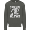 Ice Hockey Players Walk On Water Kids Sweatshirt Jumper Storm Grey