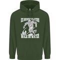 Ice Hockey Players Walk On Water Mens 80% Cotton Hoodie Forest Green