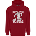 Ice Hockey Players Walk On Water Mens 80% Cotton Hoodie Red