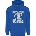 Ice Hockey Players Walk On Water Mens 80% Cotton Hoodie Royal Blue
