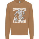 Ice Hockey Players Walk On Water Mens Sweatshirt Jumper Caramel Latte