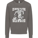 Ice Hockey Players Walk On Water Mens Sweatshirt Jumper Charcoal