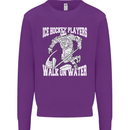 Ice Hockey Players Walk On Water Mens Sweatshirt Jumper Purple