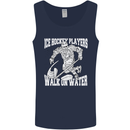 Ice Hockey Players Walk On Water Mens Vest Tank Top Navy Blue