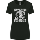 Ice Hockey Players Walk On Water Womens Wider Cut T-Shirt Black