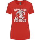 Ice Hockey Players Walk On Water Womens Wider Cut T-Shirt Red