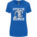 Ice Hockey Players Walk On Water Womens Wider Cut T-Shirt Royal Blue