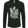 If Bob Tells Me Not to Worry Reggae Music Mens Long Sleeve T-Shirt Black