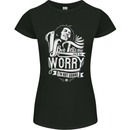 If Bob Tells Me Not to Worry Reggae Music Womens Petite Cut T-Shirt Black