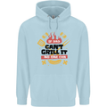 If Dad Cant Grill It No One Can Funny BBQ Childrens Kids Hoodie Light Blue