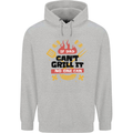 If Dad Cant Grill It No One Can Funny BBQ Childrens Kids Hoodie Sports Grey