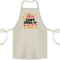If Dad Cant Grill It No One Can Funny BBQ Cotton Apron 100% Organic Natural