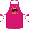 If Dad Cant Grill It No One Can Funny BBQ Cotton Apron 100% Organic Pink