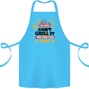If Dad Cant Grill It No One Can Funny BBQ Cotton Apron 100% Organic Turquoise