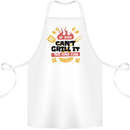 If Dad Cant Grill It No One Can Funny BBQ Cotton Apron 100% Organic White