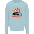 If Dad Cant Grill It No One Can Funny BBQ Kids Sweatshirt Jumper Light Blue