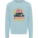 If Dad Cant Grill It No One Can Funny BBQ Kids Sweatshirt Jumper Light Blue