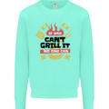 If Dad Cant Grill It No One Can Funny BBQ Kids Sweatshirt Jumper Peppermint