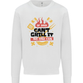If Dad Cant Grill It No One Can Funny BBQ Kids Sweatshirt Jumper White