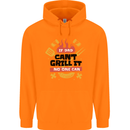 If Dad Cant Grill It No One Can Funny BBQ Mens 80% Cotton Hoodie Orange