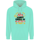 If Dad Cant Grill It No One Can Funny BBQ Mens 80% Cotton Hoodie Peppermint