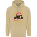 If Dad Cant Grill It No One Can Funny BBQ Mens 80% Cotton Hoodie Sand