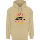 If Dad Cant Grill It No One Can Funny BBQ Mens 80% Cotton Hoodie Sand