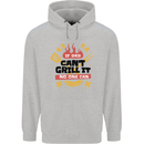 If Dad Cant Grill It No One Can Funny BBQ Mens 80% Cotton Hoodie Sports Grey