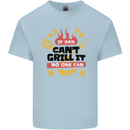 If Dad Cant Grill It No One Can Funny BBQ Mens Cotton T-Shirt Tee Top Light Blue