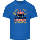 If Dad Cant Grill It No One Can Funny BBQ Mens Cotton T-Shirt Tee Top Royal Blue