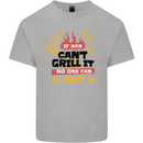 If Dad Cant Grill It No One Can Funny BBQ Mens Cotton T-Shirt Tee Top Sports Grey