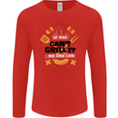 If Dad Cant Grill It No One Can Funny BBQ Mens Long Sleeve T-Shirt Red