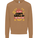 If Dad Cant Grill It No One Can Funny BBQ Mens Sweatshirt Jumper Caramel Latte