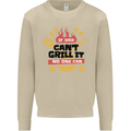 If Dad Cant Grill It No One Can Funny BBQ Mens Sweatshirt Jumper Sand