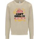 If Dad Cant Grill It No One Can Funny BBQ Mens Sweatshirt Jumper Sand