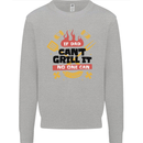 If Dad Cant Grill It No One Can Funny BBQ Mens Sweatshirt Jumper Sports Grey