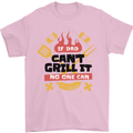 If Dad Cant Grill It No One Can Funny BBQ Mens T-Shirt 100% Cotton Light Pink