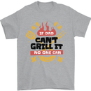 If Dad Cant Grill It No One Can Funny BBQ Mens T-Shirt 100% Cotton Sports Grey