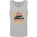 If Dad Cant Grill It No One Can Funny BBQ Mens Vest Tank Top Sports Grey