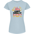 If Dad Cant Grill It No One Can Funny BBQ Womens Petite Cut T-Shirt Light Blue