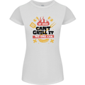 If Dad Cant Grill It No One Can Funny BBQ Womens Petite Cut T-Shirt White