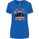 If Dad Cant Grill It No One Can Funny BBQ Womens Wider Cut T-Shirt Royal Blue