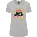 If Dad Cant Grill It No One Can Funny BBQ Womens Wider Cut T-Shirt Sports Grey