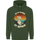 If Flies it Spies Conspiracy Theory Birds Funny Childrens Kids Hoodie Forest Green
