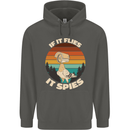 If Flies it Spies Conspiracy Theory Birds Funny Childrens Kids Hoodie Storm Grey