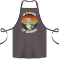 If Flies it Spies Conspiracy Theory Birds Funny Cotton Apron 100% Organic Dark Grey