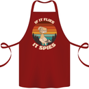 If Flies it Spies Conspiracy Theory Birds Funny Cotton Apron 100% Organic Maroon