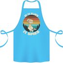 If Flies it Spies Conspiracy Theory Birds Funny Cotton Apron 100% Organic Turquoise